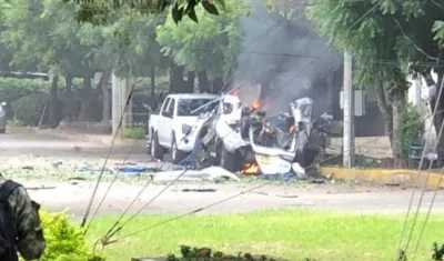 Carro bomba en la Brigada 30 de Cúcuta.