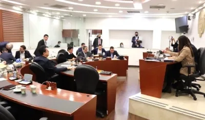 Sesión de la Comisión de Acusaciones.