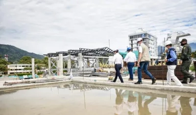 Imagen de las obras de los escenarios.