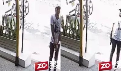 Momento en que ocurrió el atraco. 