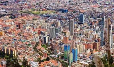 Panorámica de Bogotá.