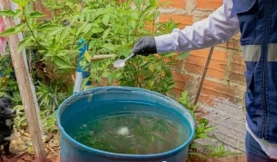 Campaña del Dadis en Cartagena para erradicar los criaderos de mosquitos.
