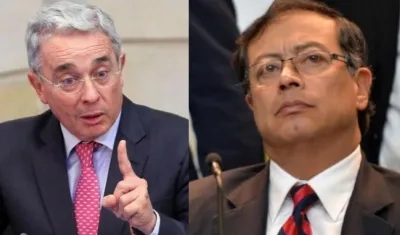 Álvaro Uribe y Gustavo Petro.