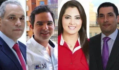 José David Name, Carlos Meisel, Laura Fortich y Eduardo Díaz Granados.