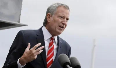 El alcalde de Nueva York, Bill de Blasio.