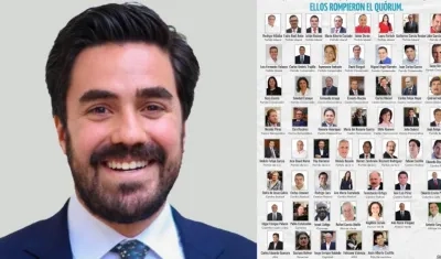 Gabriel Santos y el listado de 56 senadores ausentistas