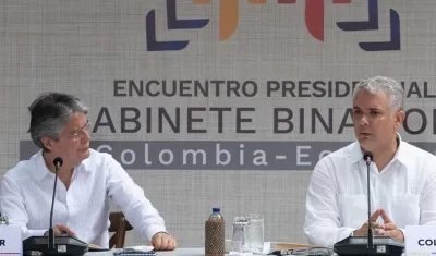 Guillermo Lasso e Iván Duque