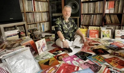 César Pagano, melómano y especialista en salsa. 