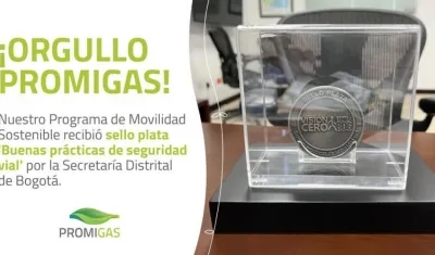 El reconocimiento a Promigas.