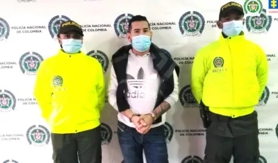 William Andrés Gregory Álzate, el capturado.