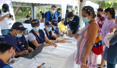 Feria de servicios para la población migrante. 