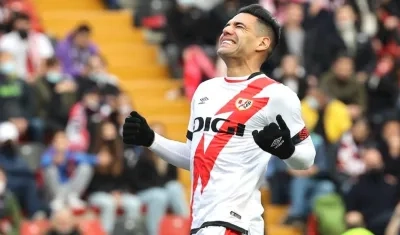 Falcao García, tras ingresar a la cancha.