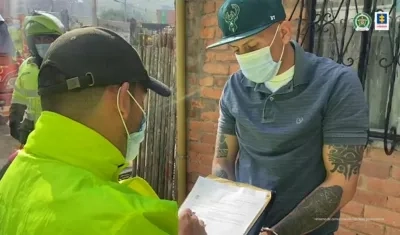 Uno de los cuatro capturados.