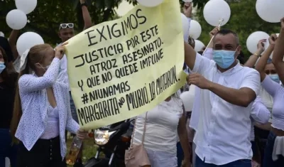 Sepelio de la joven Margarita Gómez Márquez.