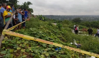 En esta zona enmontada de Carlos Meisel fue hallado el cuerpo. 