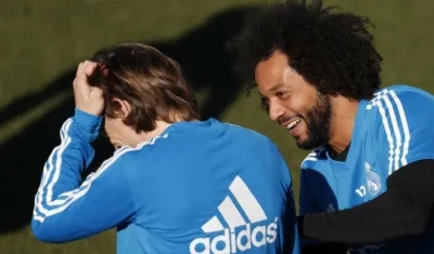 Luka Modric y Marcelo.