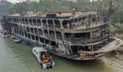 Así quedó la embarcación.