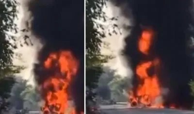 Imágenes del accidente.