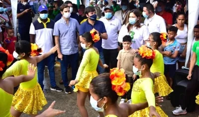 La jornada contó con actos culturales.