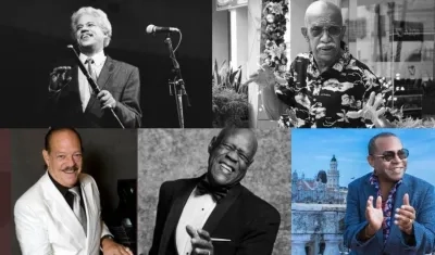 Johnny Pacheco, Roberto Roena, Larry Harlow, Johnny Ventura y Adalberto Álvarez.