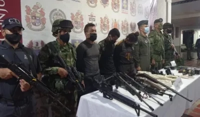 Tres del ELN capturados por el Ejército.