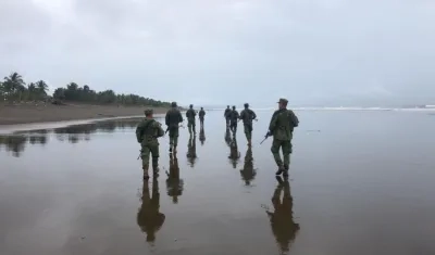 Búsqueda del cuerpo del infante de marina Sebastián Miranda