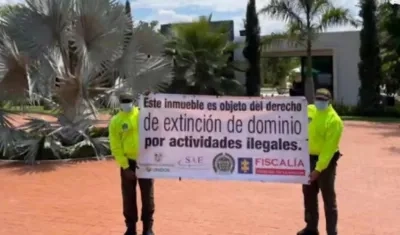 Uno de los bienes embargados con fines de extinción de dominio.