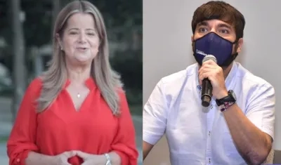 La Gobernadora Elsa Noguera y el Alcalde Jaime Pumarejo.