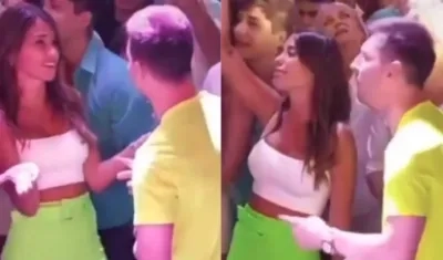 Antonella y Lionel Messi.