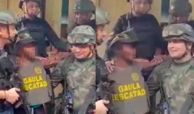 La mujer fue rescatada por las autoridades. 