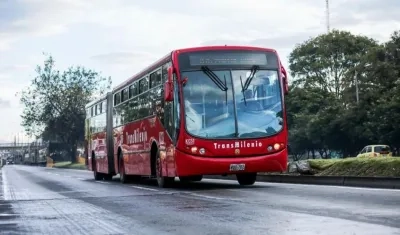 Bus de Transmilenio. 