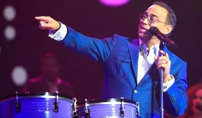 Gilberto Santa Rosa, en una de sus presentaciones.