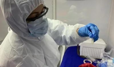 Toma de muestra de Covid-19