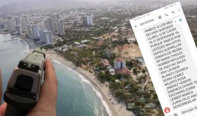 Las amenazas las recibieron vía mensaje de texto. 