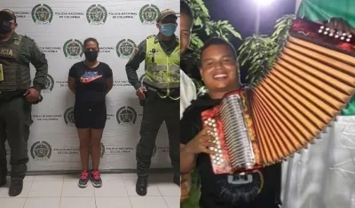 Irina Beltrán, capturada; y Manuel Enrique Díaz Obrian.