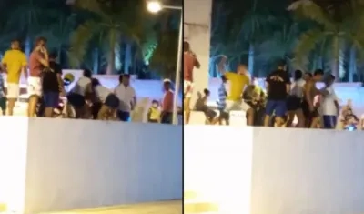 Riña alrededor del Hospital de Usiacurí. 