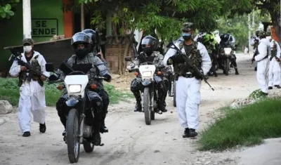 El Ejército vigilando los municipios en pandemia.
