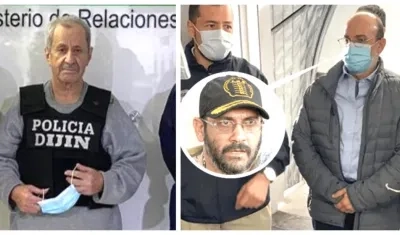 Hernán Giraldo y alias 'Jorge 40'.