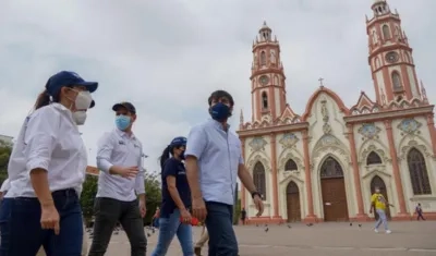 Jaime Pumarejo en la Plaza de San Nicolás