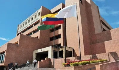 Fachada de la Registraduría Nacional.