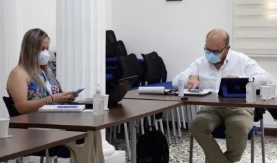 El contralor delegado Javier Tomás Reyes Bustamante.