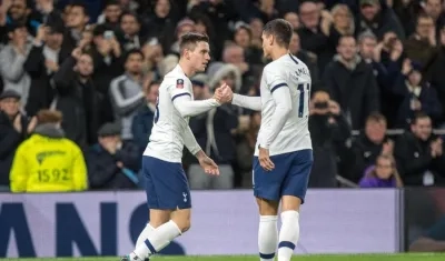 Erick Lamela y Giovani Lo Celso. 