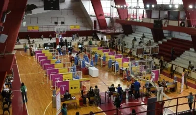 Coliseo de baloncesto de River Plate. 