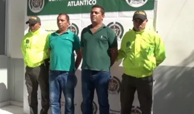 Jair y Marcial Morales Charrys cuando fueron capturados. 