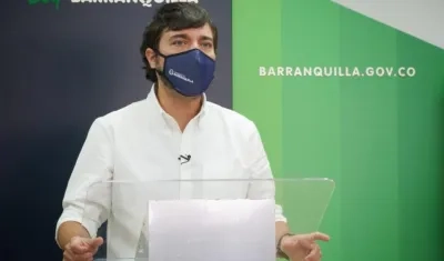 El Alcalde de Barranquilla, Jaime Pumarejo.