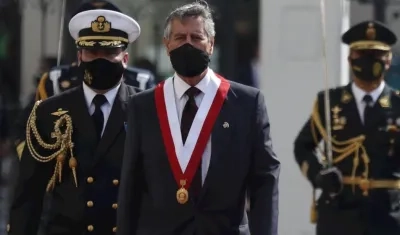 El presidente de Perú, Francisco Sagasti.