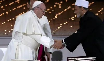 Papa Francisco y el Gran imán Ahmed .