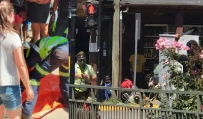 El joven muerto trabajaba como artista callejero en una esquina de Santiago. 