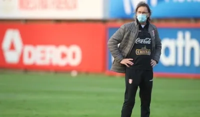 Ricardo Gareca, técnico argentino. 