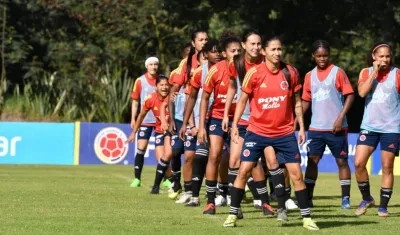 Jugadoras de la Selección Colombia. 